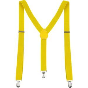 Suspenders Metal Clips Adjustable Elastic Band Y Shaped Suspender Bright Red